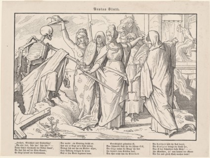 Auch ein Todtentanz I, 1849. Creator: Alfred Rethel.