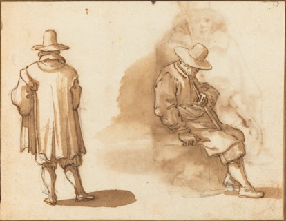 Two Studies of a Man. Creator: Remigio Cantagallina.