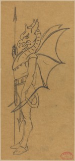 Figure Dressed as a Griffin. Creator: Alfred Grevin.