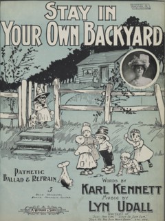 'Stay in your own backyard', 1899. Creator: Unknown.