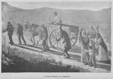 A Negro funeral in Virginia, 1882. Creator: Unknown.