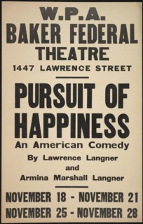 Pursuit of Happiness, Denver, 1937. Creator: Unknown.