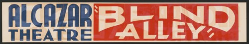 Blind Alley, San Francisco, [193-]. Creator: Unknown.