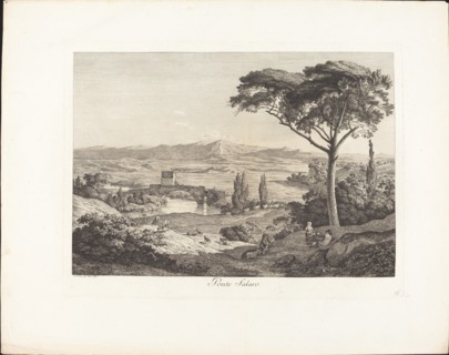 Il ponte Salaro, 1793. Creator: Jacob Wilhelm Mechau.