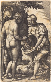 Tomyris with the Head of Cyrus. Creator: Georg Pencz.