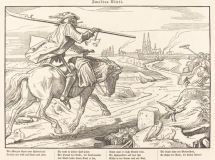Auch ein Todtentanz II, 1849. Creator: Alfred Rethel.