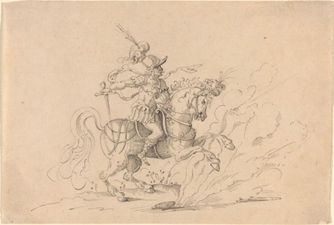 The Sacrifice of Marcus Curtius. Creator: Jost Ammon.