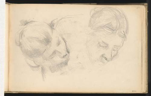 Two Heads of Women, 1890/1894. Creator: Paul Cezanne.