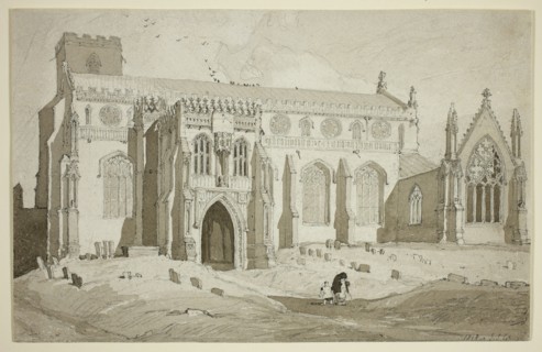 Cley Church, Norfolk, 1818. Creator: John Sell Cotman.