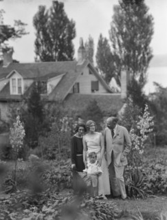 Conroy group in a garden, 1923 Creator: Arnold Genthe.