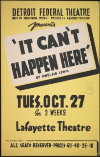 It Can't Happen Here, Detroit, 1936. Creator: Unknown.