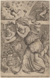 Pandora Opening Her Box, 1557. Creator: Master Z.B.M..