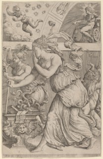 Pandora Opening Her Box, 1557. Creator: Master Z.B.M..