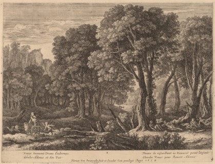 Venus Abducting Adonis. Creator: Herman van Swanevelt.