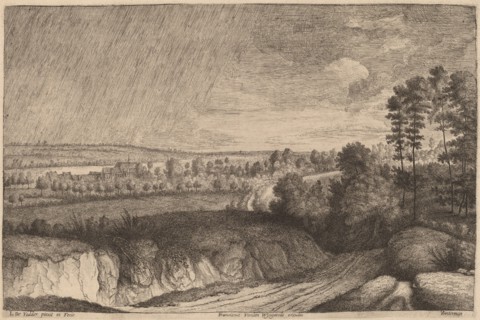 Rainy Landscape, 1636/1669. Creator: Lucas Vorsterman.