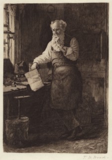 Thinking It Over, 1884. Creator: Thomas Waterman Wood.