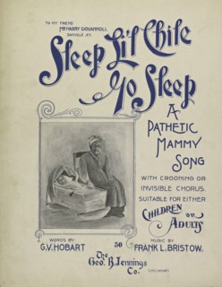 'Sleep, li'l chile, go sleep', 1900. Creator: Unknown.