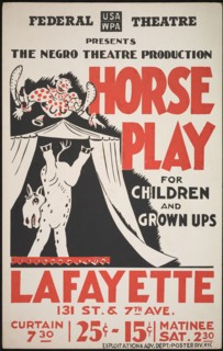 Horse Play, Harlem, New York, [193-]. Creator: Unknown.