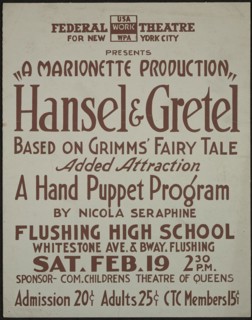 Hansel and Gretel, New York, [1930s]. Creator: Unknown.