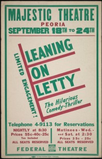 Leaning on Letty, Peoria, IL, [193-]. Creator: Unknown.
