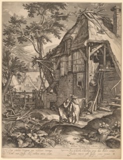 Abraham Casting Out Hagar, 1603. Creator: Jacob Matham.