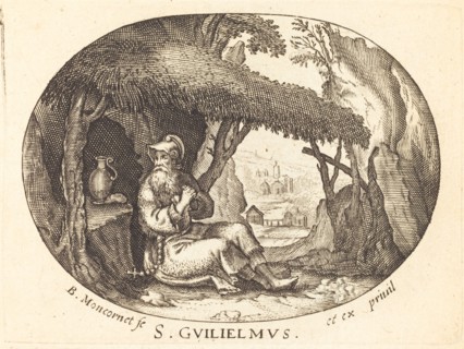 Saint William the Hermit. Creator: Balthasar Moncornet.