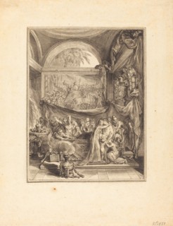 La mort de Germanicus. Creator: Gabriel de Saint-Aubin.