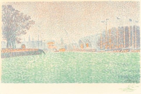 At Flushing (A Flessingue), 1895. Creator: Paul Signac.