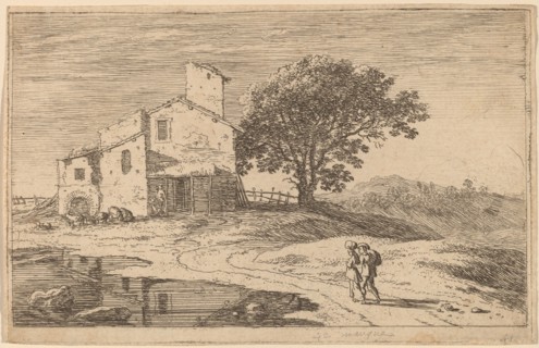 Large Tree near a House. Creator: Herman van Swanevelt.