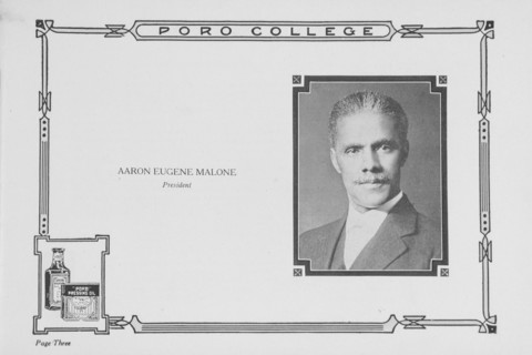 Aaron Eugene Malone; President, 1922. Creator: Unknown.