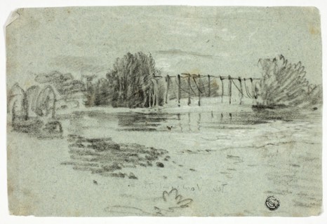 Stream and Trestle Bridge, n.d. Creator: William Turner.