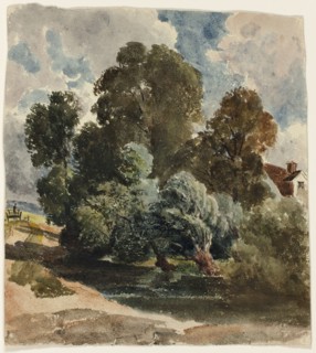 Grove of Trees (recto), c. 1830. Creator: Peter de Wint.