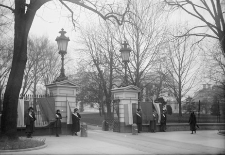 Woman Suffrage - Pickets, 1917. Creator: Harris & Ewing.
