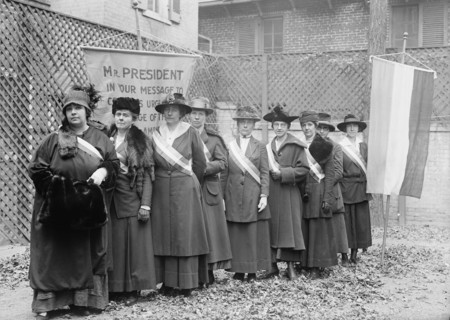 Woman Suffrage - Pickets, 1917. Creator: Harris & Ewing.