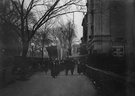 Woman Suffrage - Pickets, 1917. Creator: Harris & Ewing.