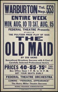 The Old Maid, [Yonkers, NY?], [193-].  Creator: Unknown.