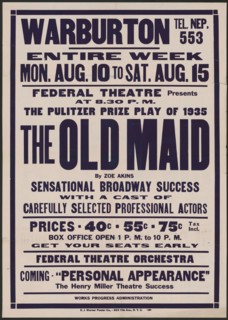 The Old Maid, [Yonkers, NY?], [193-].  Creator: Unknown.