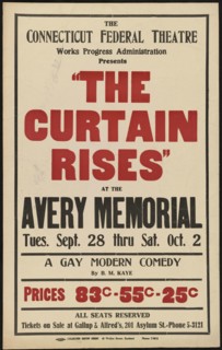 The Curtain Rises, Hartford, CT, 1937. Creator: Unknown.