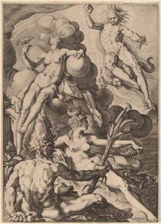 The Four Elements, probably 1588. Creator: Jacob Matham.