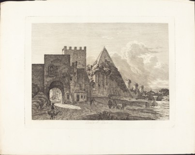 Porta di San Paolo, 1795. Creator: Jacob Wilhelm Mechau.