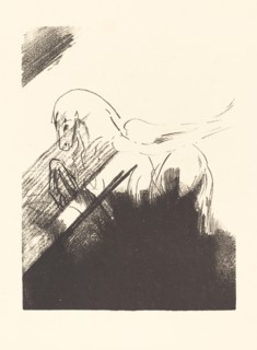 Cheval aile (Winged Horse), 1894. Creator: Odilon Redon.
