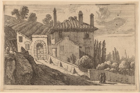 View of an Italian Villa. Creator: Herman van Swanevelt.