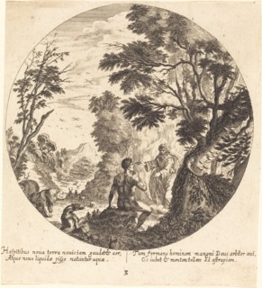 God Creating Man, 1665. Creator: Georg Andreas Wolfgang.