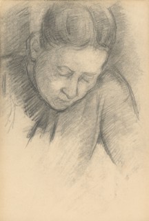 Woman Leaning Forward, 1890/1894. Creator: Paul Cezanne.