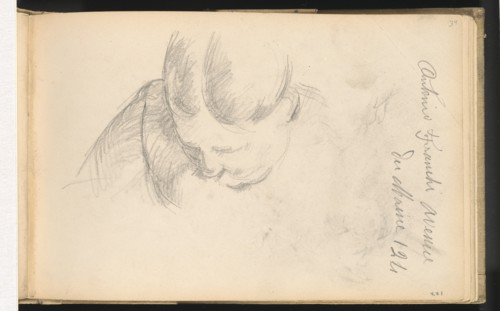 Woman Leaning Forward, 1888/1891. Creator: Paul Cezanne.