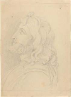 Bust of a Bearded Man Looking Up. Creator: John Flaxman.