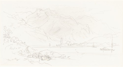 Lake in a Mountainous Landscape. Creator: Birket Foster.