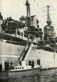 'H.M.S. Vanguard Commissioned.', 1947. Creator: Unknown.