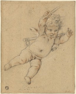 Flying Putto, n.d. Creator: Workshop of François Boucher.