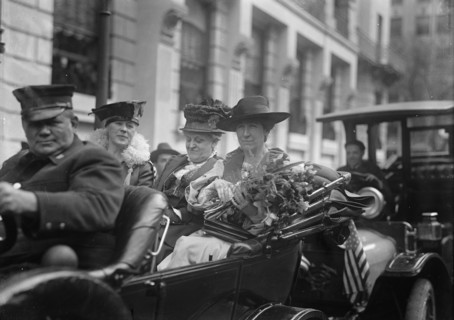 Jeannette Rankin, (right), 1917. Creator: Harris & Ewing.